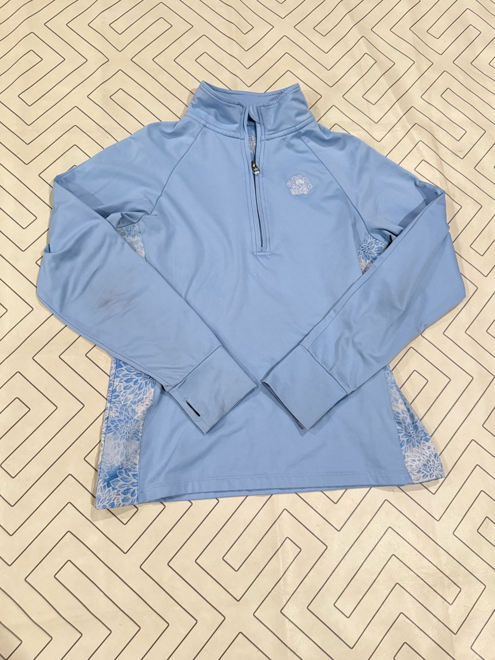 Garb Light Blue Quarter-Zip Performance Pullover